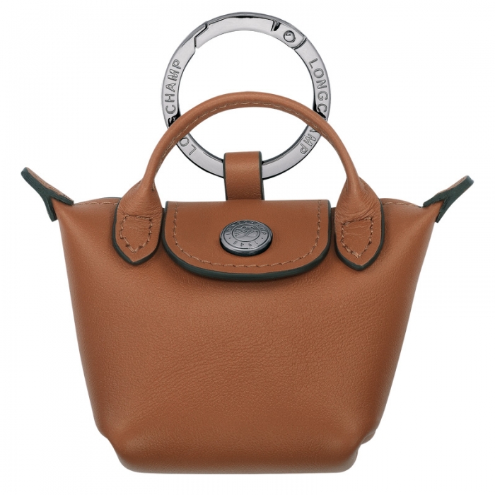 Longchamp Men's Le Pliage Xtra Airpods case Cognac - Leather | Cognac