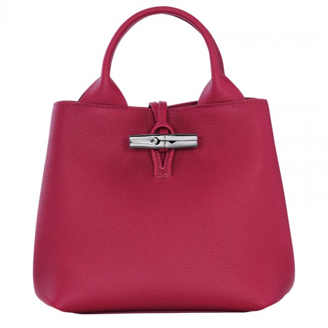 Longchamp Women's Le Roseau S Handbag Beetroot - Leather | Beetroot