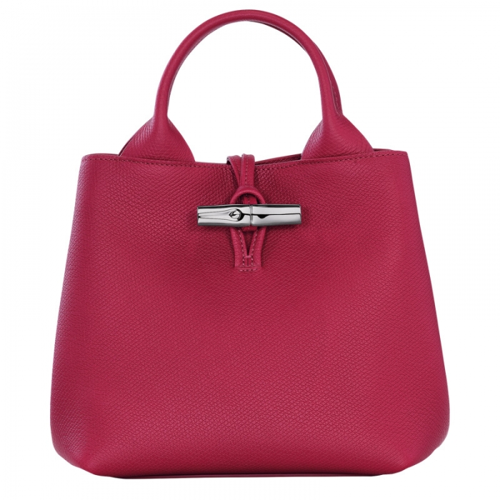 Longchamp Women's Le Roseau S Handbag Beetroot - Leather | Beetroot