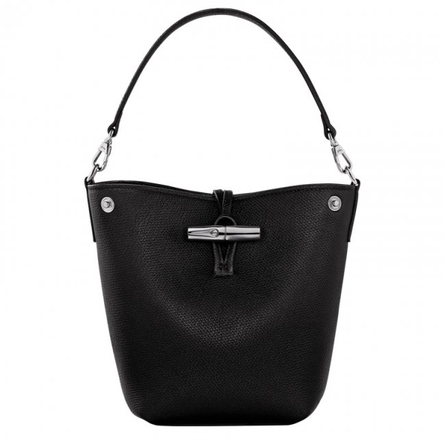 Longchamp Women's Le Roseau XS Bucket bag Black - Leather | Black