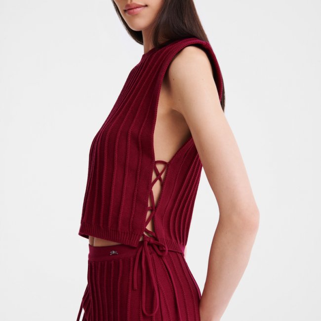 Longchamp Women's Top Beetroot - Knit | Beetroot