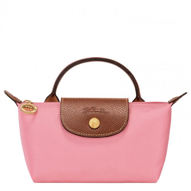 Longchamp Women's Le Pliage Original Pouch with handle Marshmallow - Recycled canvas | Marshmallow