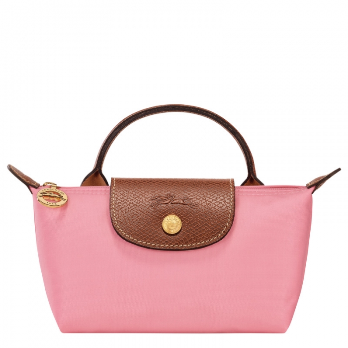 Longchamp Women's Le Pliage Original Pouch with handle Marshmallow - Recycled canvas | Marshmallow