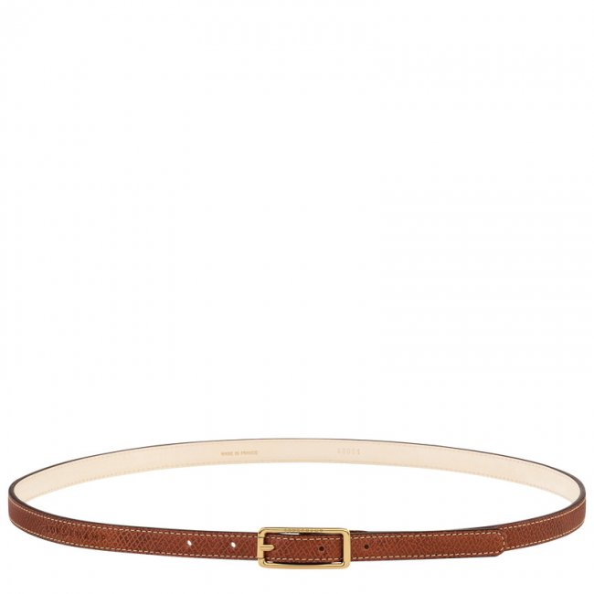Longchamp Women's Épure Ladies' belt Brown - Leather | Brown