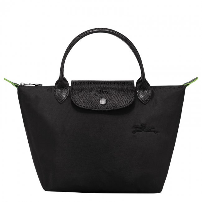 Longchamp Women's Le Pliage Green S Handbag Black - Recycled canvas | Black