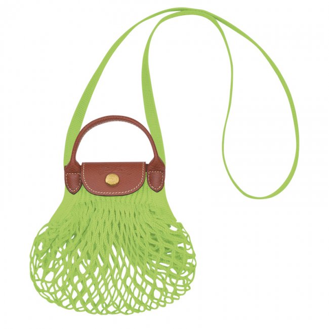 Longchamp Women's Le Pliage Filet XS Mesh bag Green Light - Canvas | Green Light
