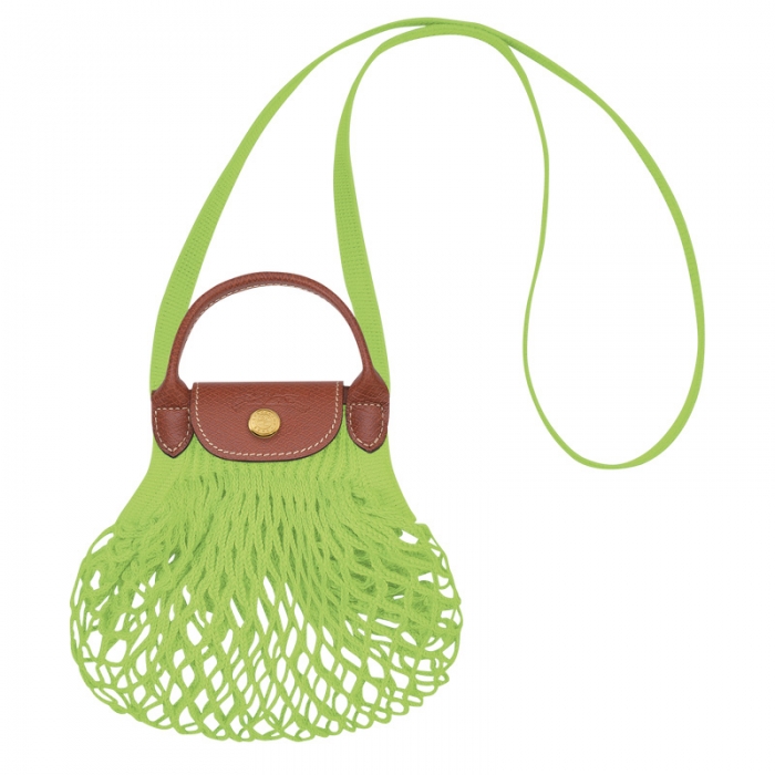 Longchamp Women's Le Pliage Filet XS Mesh bag Green Light - Canvas | Green Light