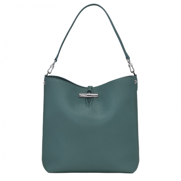 Longchamp Women's Le Roseau M Shoulder bag Cedar - Leather | Cedar