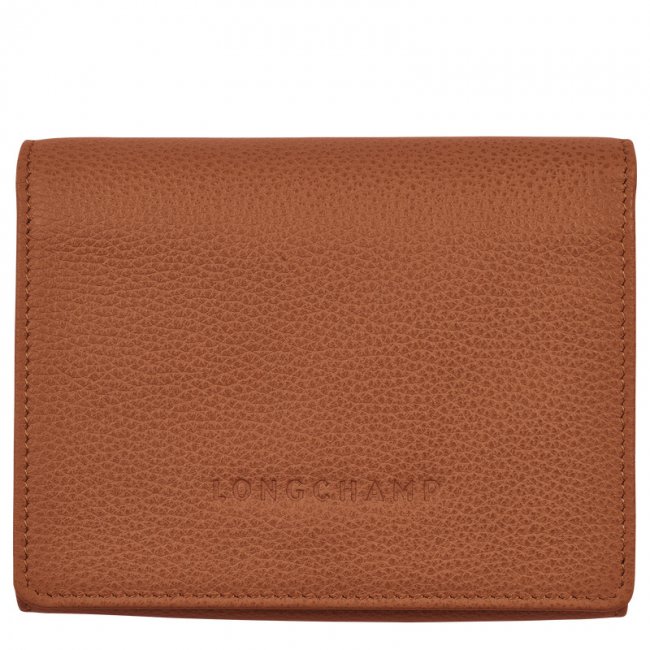 Longchamp Men's Le Foulonné Wallet Caramel - Leather | Caramel