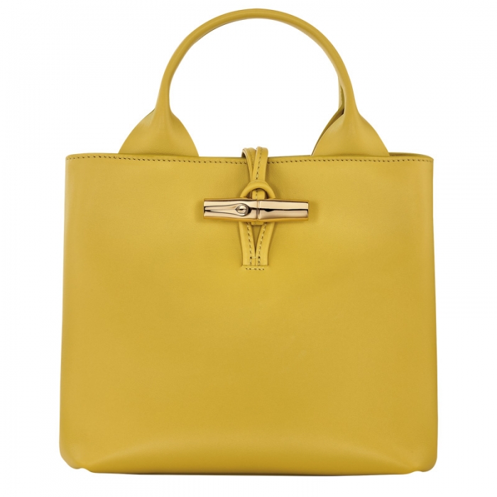Longchamp Women's Le Roseau S Handbag Ginger - Leather | Ginger