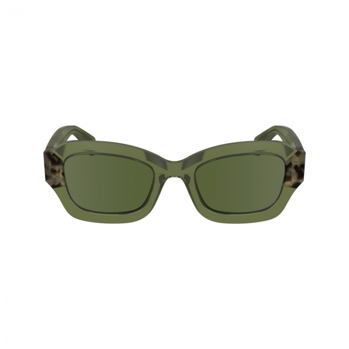 Longchamp Women's Sunglasses Khaki Havana - Acetate | Khaki Havana