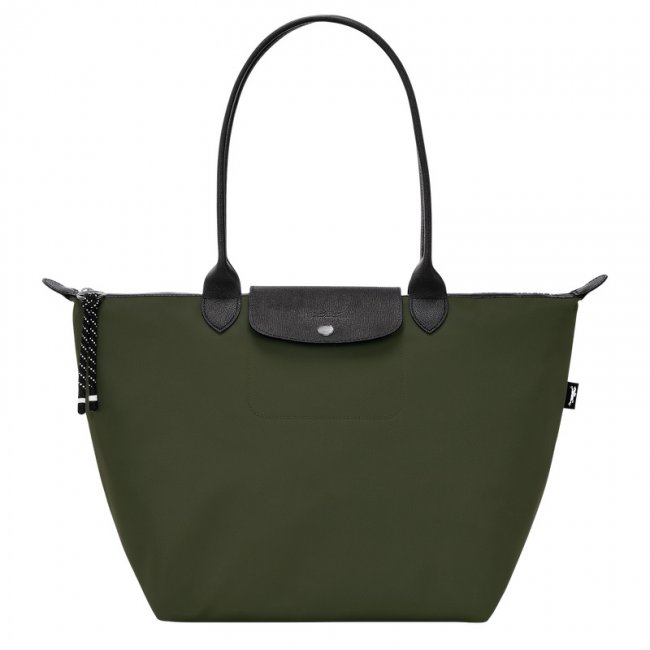 Longchamp Women's Le Pliage Energy L Tote bag Khaki - Recycled canvas | Khaki