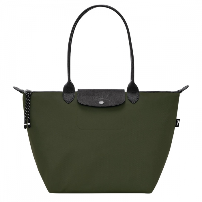 Longchamp Women's Le Pliage Energy L Tote bag Khaki - Recycled canvas | Khaki