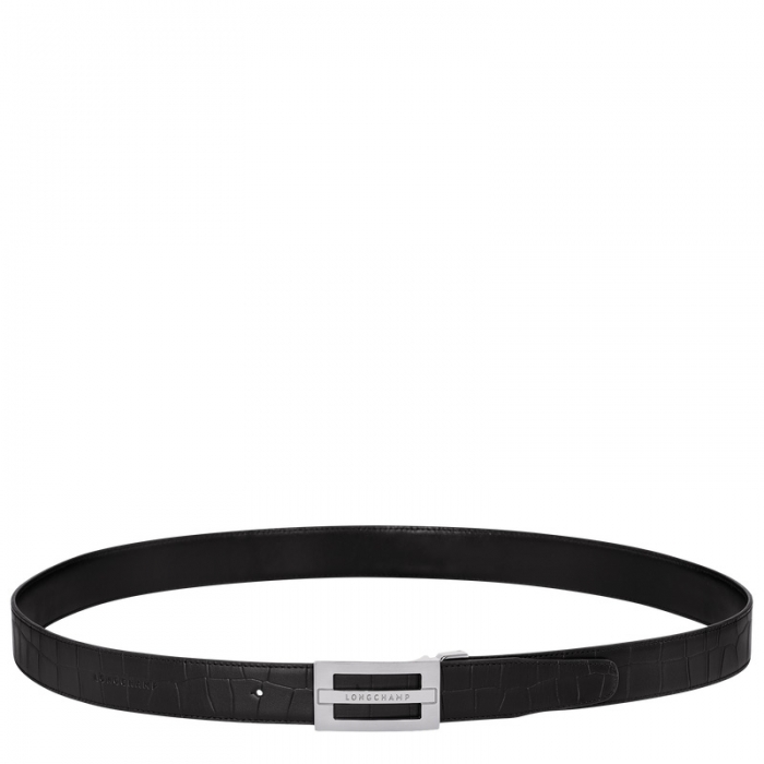 Longchamp Men's Delta Box Black - Leather | Black