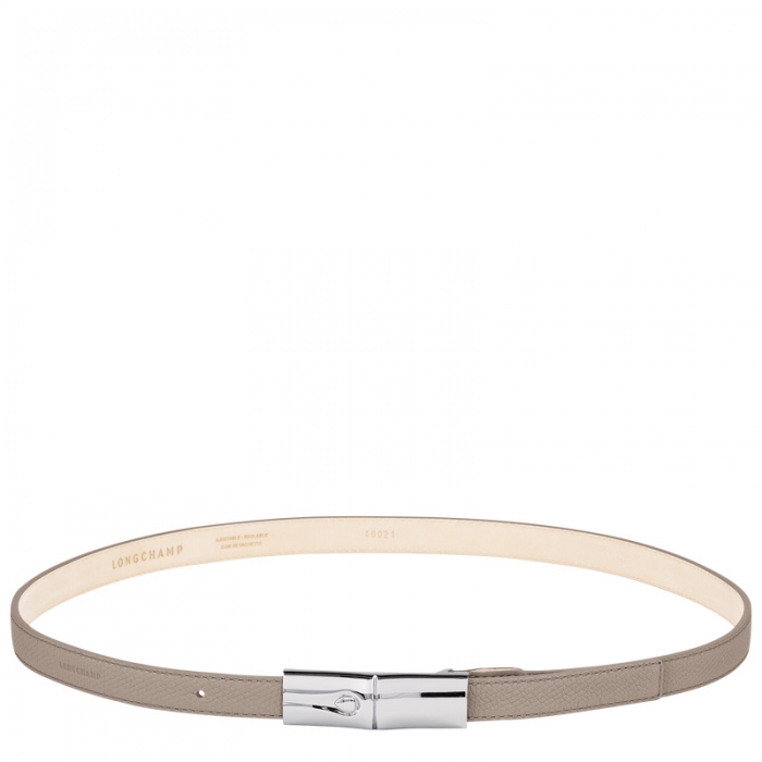 Longchamp Women's Le Roseau Ladies' belt Clay - Leather | Clay