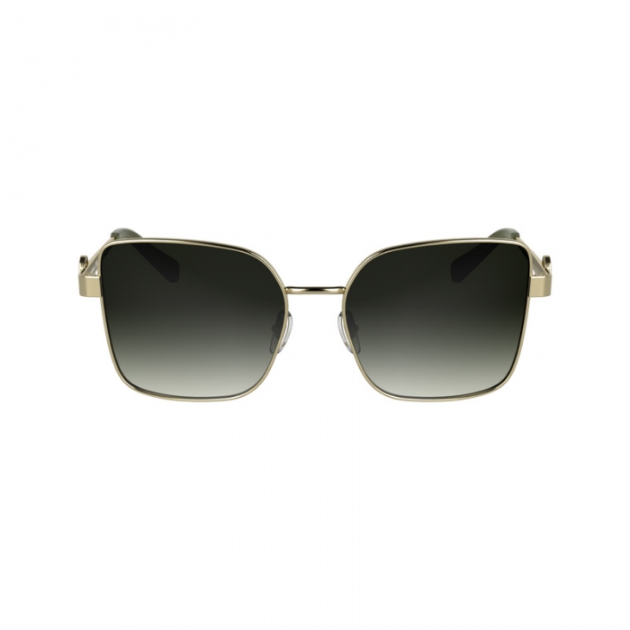 Longchamp Women's Sunglasses Gold/Khaki - Metal | Gold/Khaki