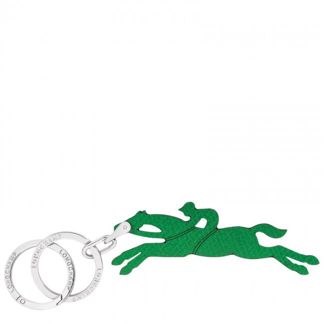 Longchamp Men's Le Pliage Key rings Green - Leather | Green