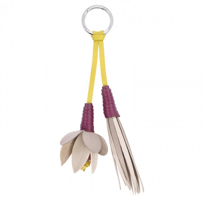 Longchamp Men's Re-Play Porte-clés Keyring Clay - Leather | Clay