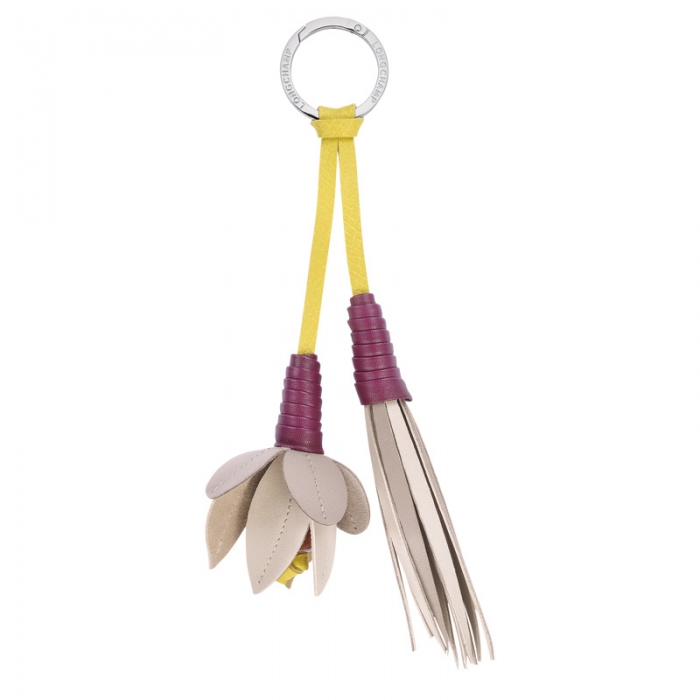 Longchamp Men's Re-Play Porte-clés Keyring Clay - Leather | Clay