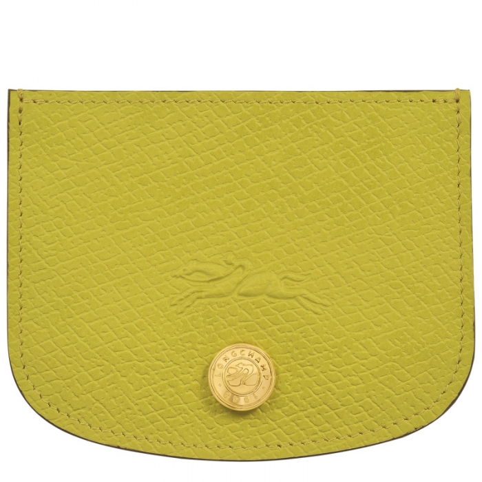 Longchamp Women's Épure Card holder Kiwi Green - Leather | Kiwi Green