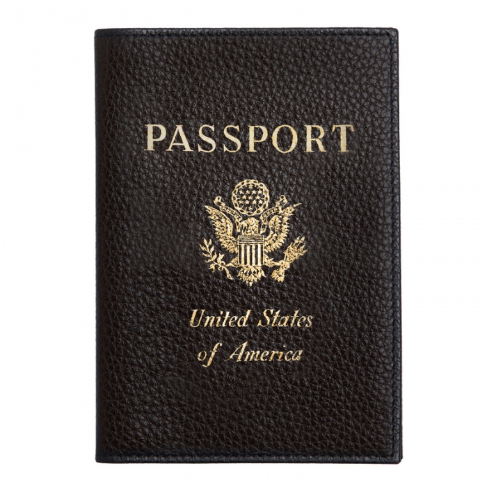 Longchamp Women's Le Foulonné Passport cover Black - Leather | Black