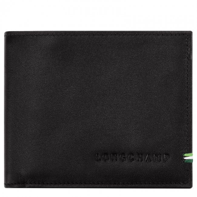 Longchamp Men's sur Seine Wallet Black - Leather | Black