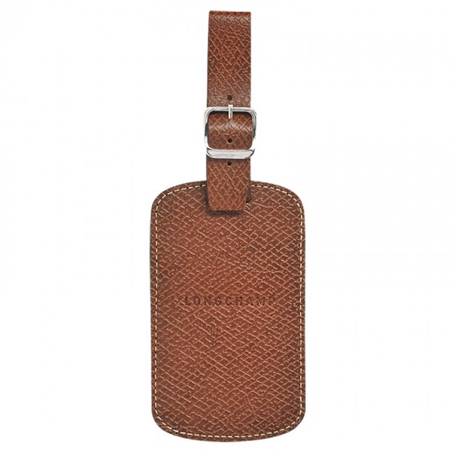 Longchamp Men's Boxford Luggage tag Brown - Leather | Brown
