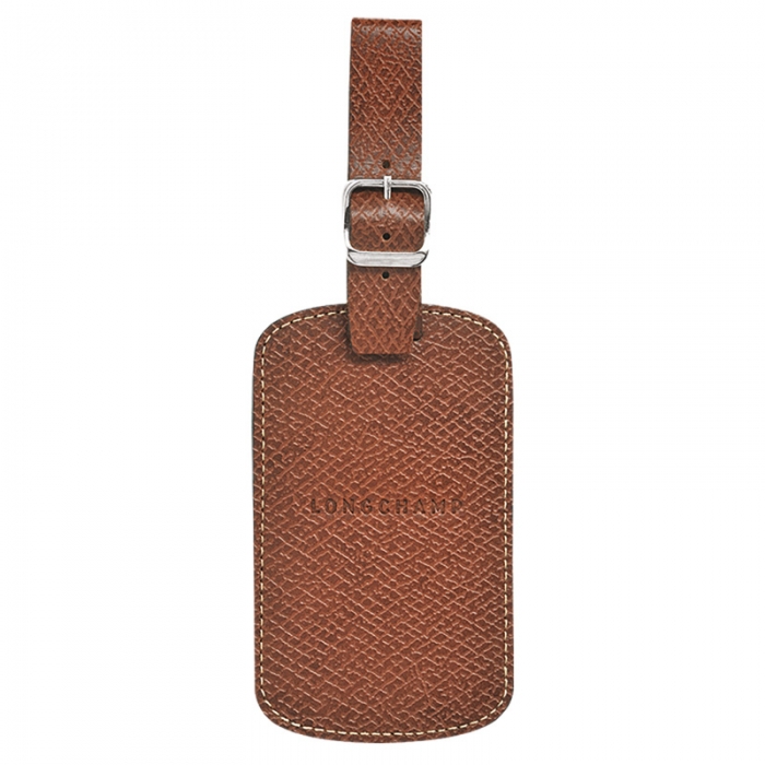 Longchamp Men's Boxford Luggage tag Brown - Leather | Brown