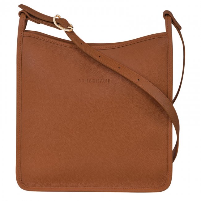 Longchamp Women's Le Foulonné M Crossbody bag Caramel - Leather | Caramel