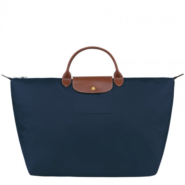Longchamp Women's Le Pliage Original L Travel bag Navy - Recycled canvas | Navy
