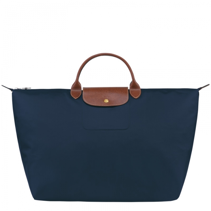 Longchamp Women's Le Pliage Original L Travel bag Navy - Recycled canvas | Navy