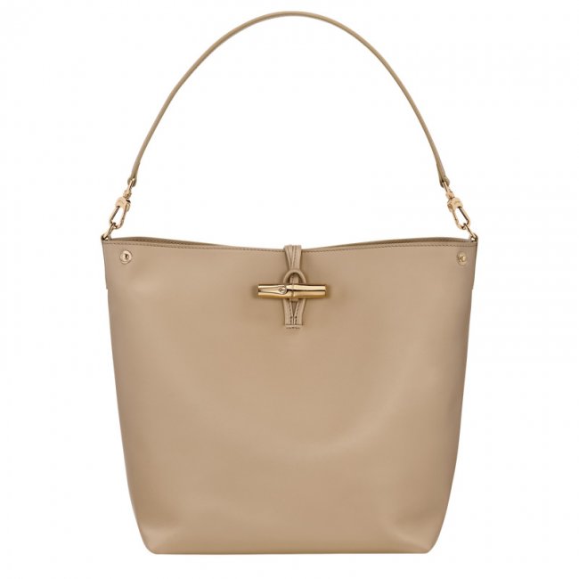 Longchamp Women's Le Roseau M Hobo bag Root - Leather | Root