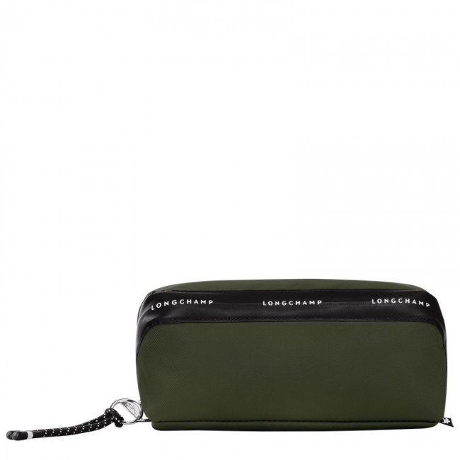 Longchamp Women's Le Pliage Energy Pouch Khaki - Canvas | Khaki