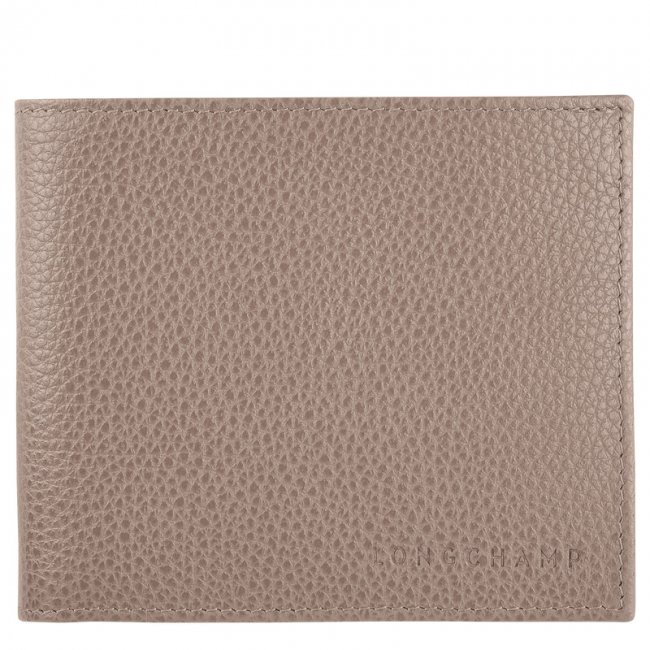 Longchamp Men's Le Foulonné Wallet Turtledove - Leather | Turtledove