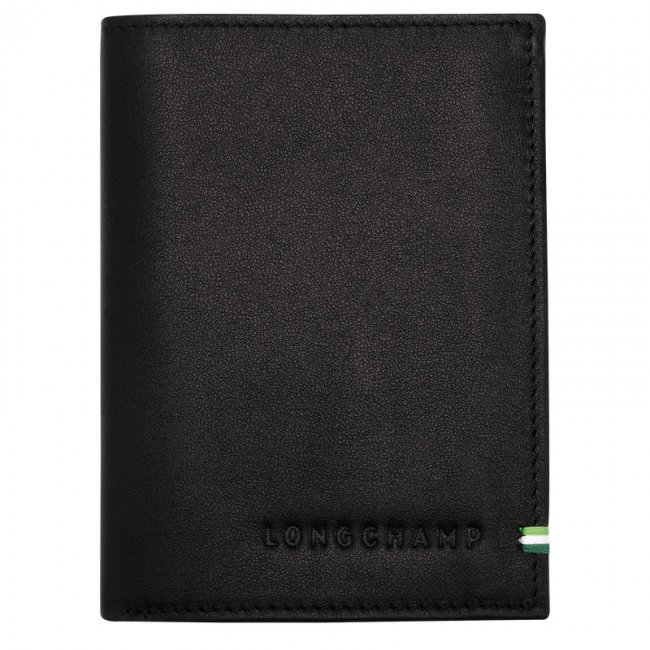 Longchamp Men's sur Seine Wallet Black - Leather | Black