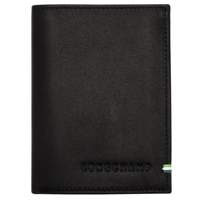 Longchamp Men's sur Seine Wallet Black - Leather | Black