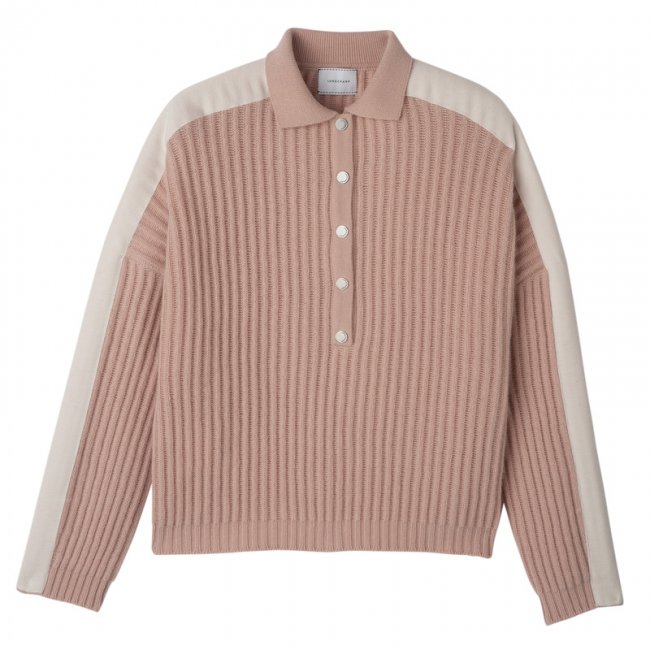 Longchamp Women's Polo collar jumper Nude - Knit | Nude