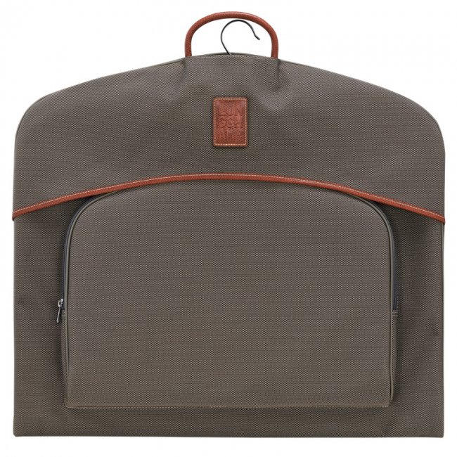 Longchamp Men's Boxford Garment cover Brown - Recycled canvas | Brown