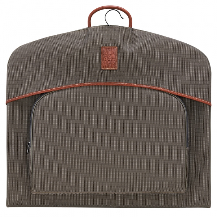 Longchamp Men's Boxford Garment cover Brown - Recycled canvas | Brown