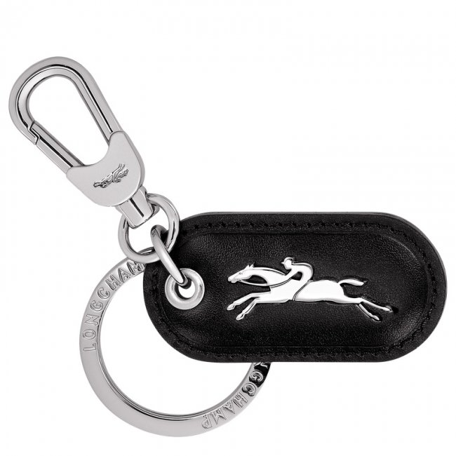 Longchamp Women's Box-Trot Key rings Black - Leather | Black