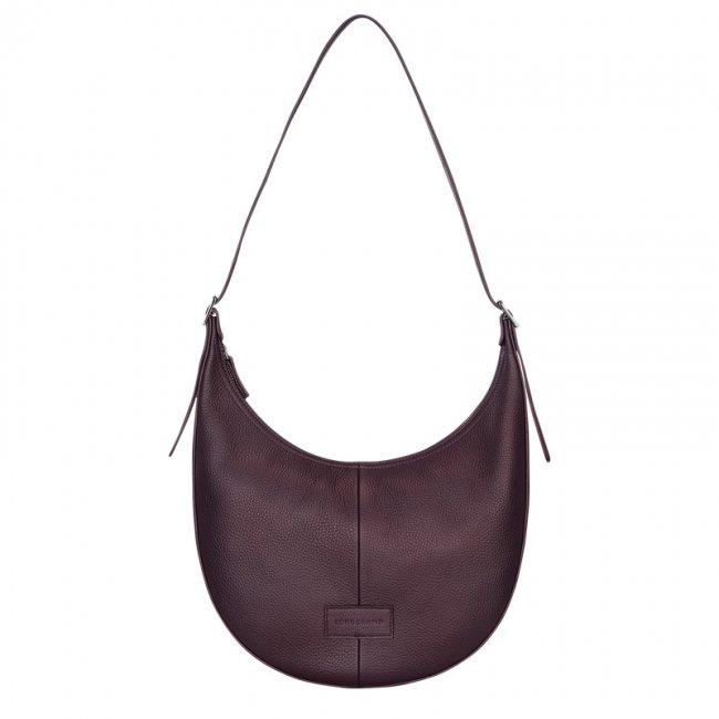 Longchamp Women's Essential L Crossbody bag Eggplant - Leather | Eggplant