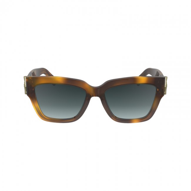 Longchamp Women's Fall-Winter 2023 Collection Sunglasses Havana - Metal | Havana