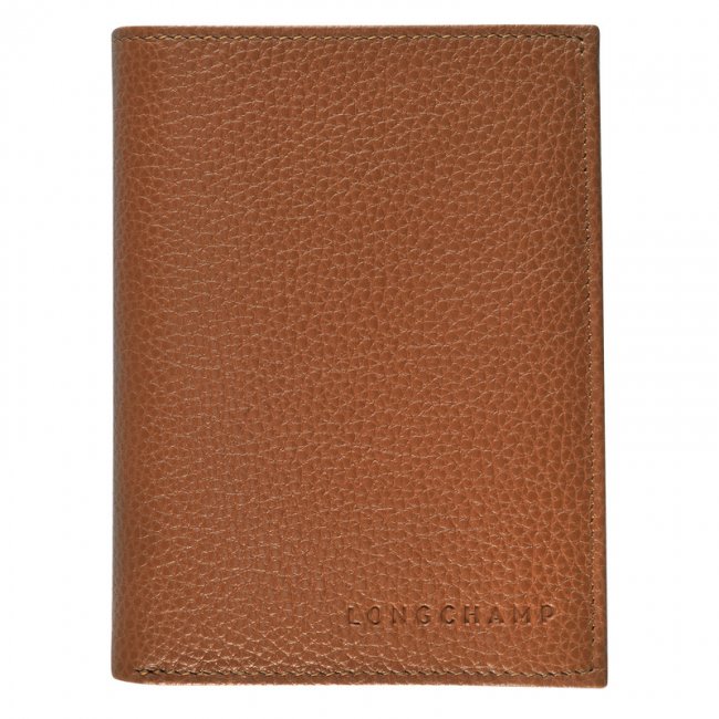 Longchamp Men's Le Foulonné Wallet Caramel - Leather | Caramel