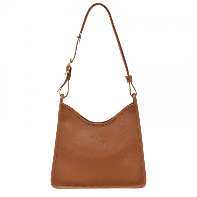 Longchamp Women's Le Foulonné M Hobo bag Caramel - Leather | Caramel