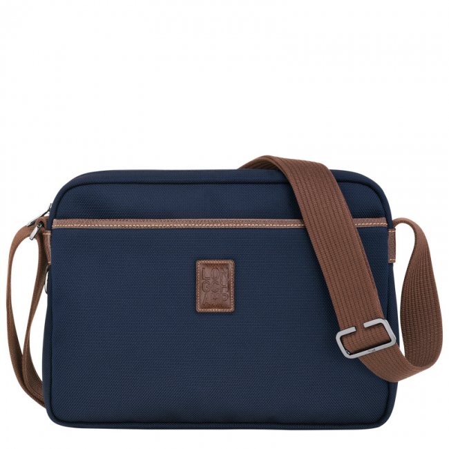 Longchamp Men's Boxford M Camera bag Blue - Recycled canvas | Blue