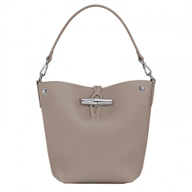 Longchamp Women's Le Roseau XS Bucket bag Clay - Leather | Clay