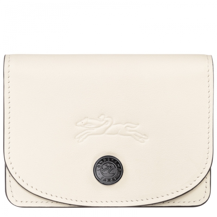 Longchamp Women's Le Pliage Xtra Card holder Ecru - Leather | Ecru