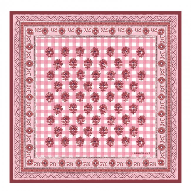 Longchamp Women's The Bucolic Escapade Silk scarf 50 Blush - OTHER | Blush
