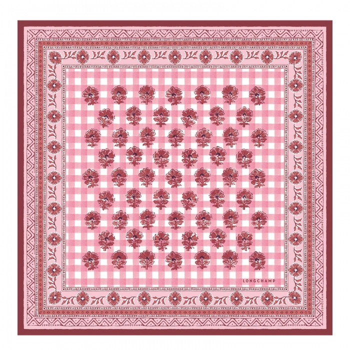 Longchamp Women's The Bucolic Escapade Silk scarf 50 Blush - OTHER | Blush