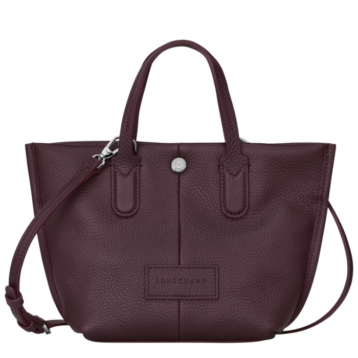 Longchamp Women's Essential XS Handbag Eggplant - Leather | Eggplant